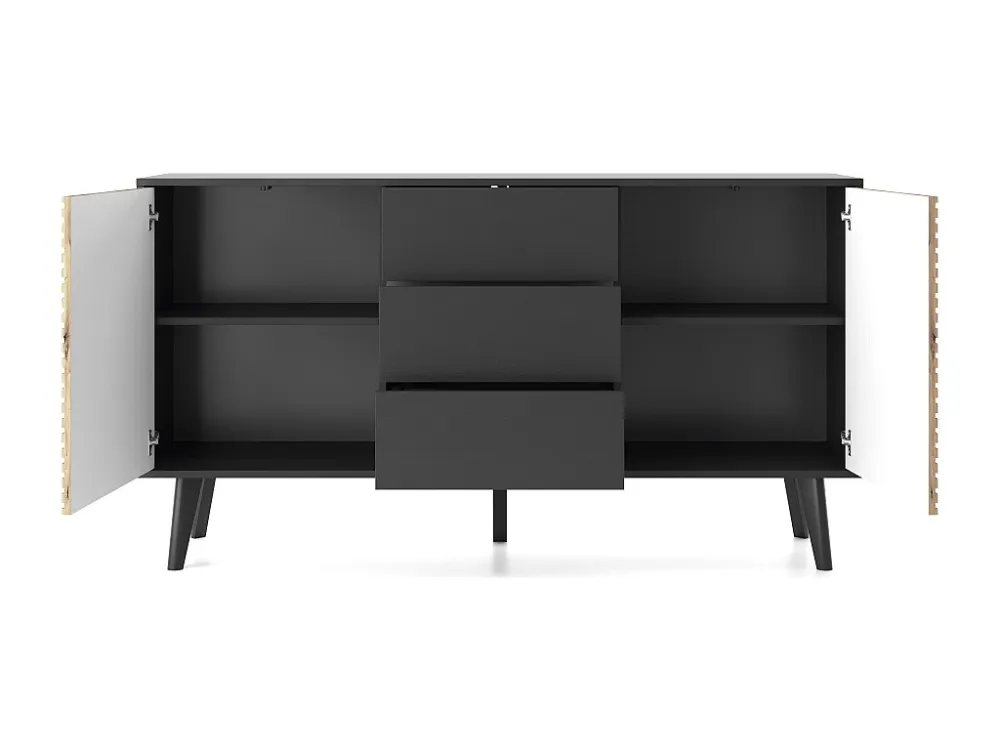 Dressoir WILLOW SB154 2D3D 154x39x83 Zwart