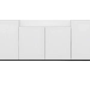 Annalisa Multifunctioneel Kabinet, Wit, Zwart, 160x42x75 cm, EPIKASA