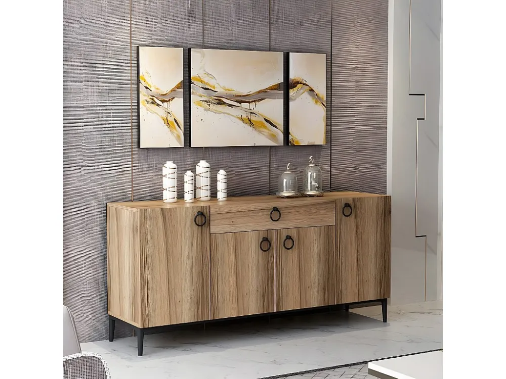 Gloria Multifunctioneel Kabinet, Walnoot, 160x42x75 cm, EPIKASA