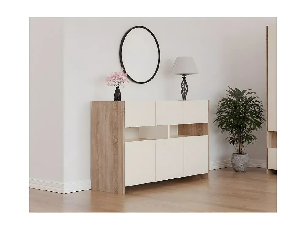 Multifunctionele Kast Cora - Sonoma - 140x45x90 cm - EPIKASA