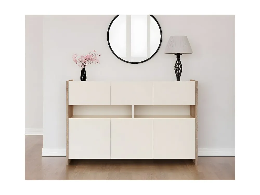 Multifunctionele Kast Cora - Sonoma - 140x45x90 cm - EPIKASA