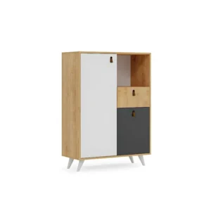 Multifunctionele Kast Pera - Eik - 100x45x140 cm - EPIKASA