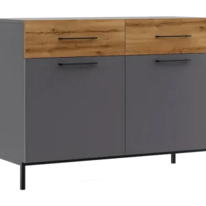 Multifunctionele Kast Volga - Antraciet - 120x50x90 cm - EPIKASA