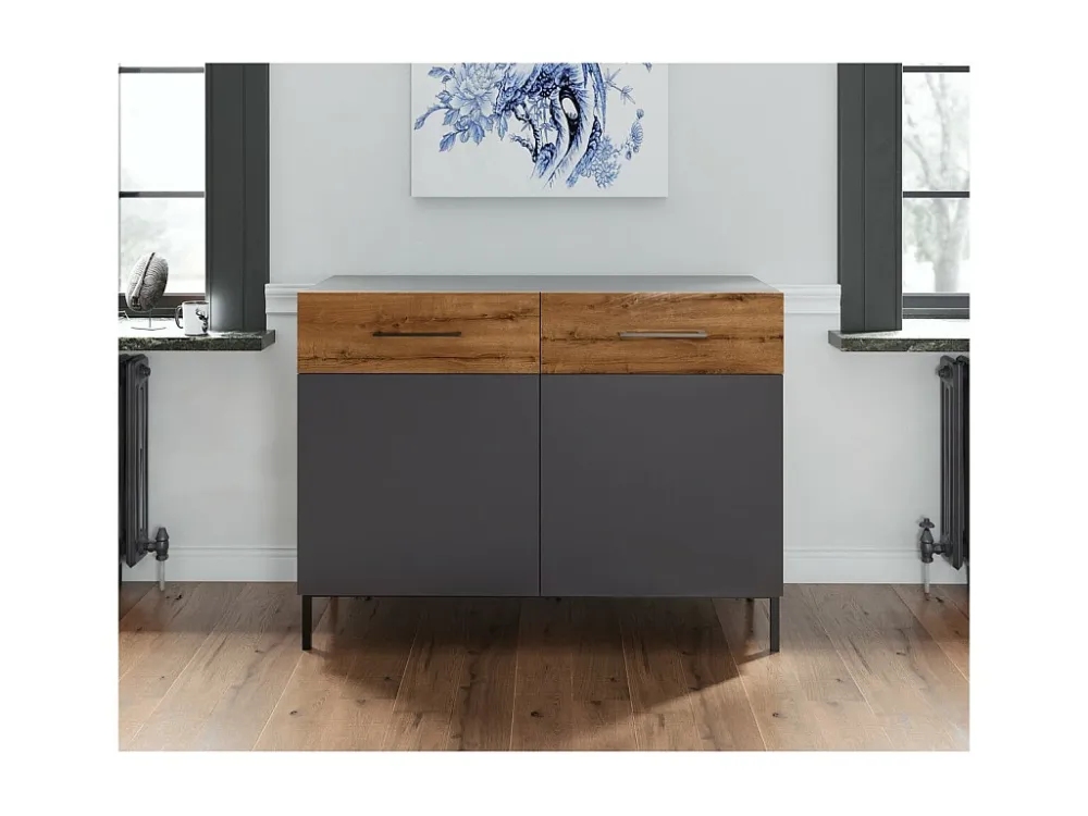 Multifunctionele Kast Volga - Antraciet - 120x50x90 cm - EPIKASA