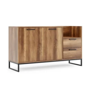 Multifunctionele Kast Yukon - Walnoot - 140x45x80 cm - EPIKASA
