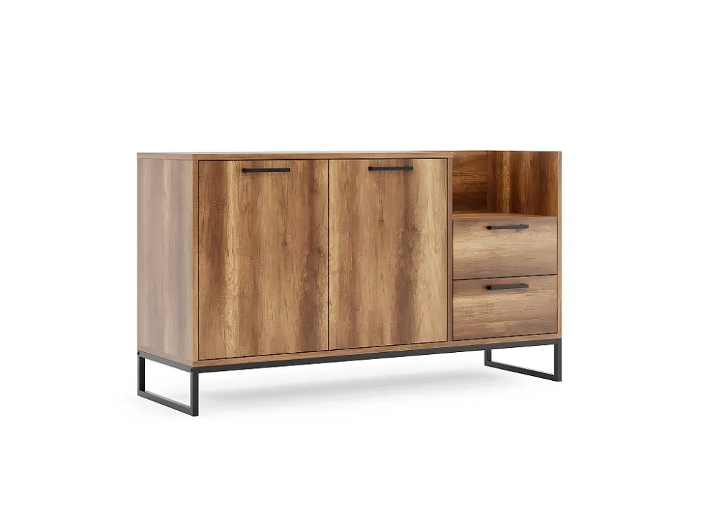 Multifunctionele Kast Yukon - Walnoot - 140x45x80 cm - EPIKASA