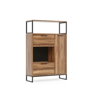 Multifunctionele Kast Yukon - Walnoot - 99x35x149.4 cm - EPIKASA