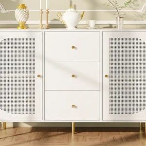 Buffer 2 deuren en 3 laden - MDF - Wit ModernLuxe