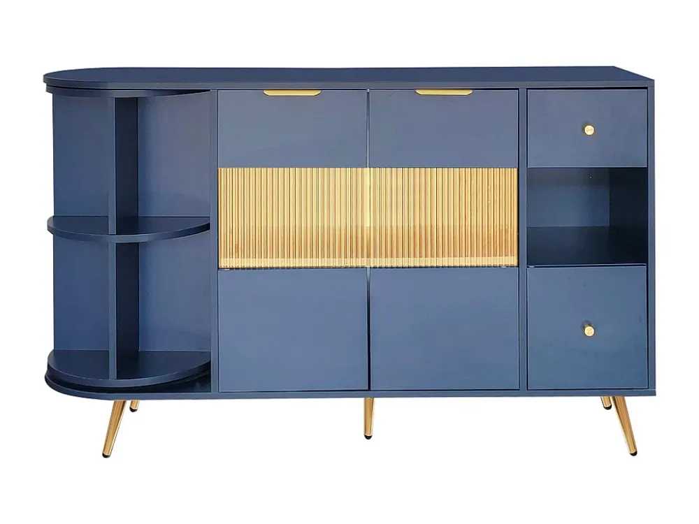 Dressoir met LED en multifunctionele opbergruimte - MDF - moderne stijl - Blauw ModernLuxe