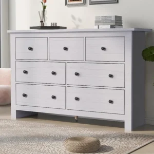 Laag dressoir met 7 laden - Wit ModernLuxe