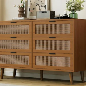 Laag dressoir - met 6 lades - Naturel ModernLuxe