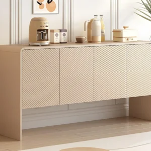 MDF dressoir - met hoogte verstelbare planken - Crème ModernLuxe