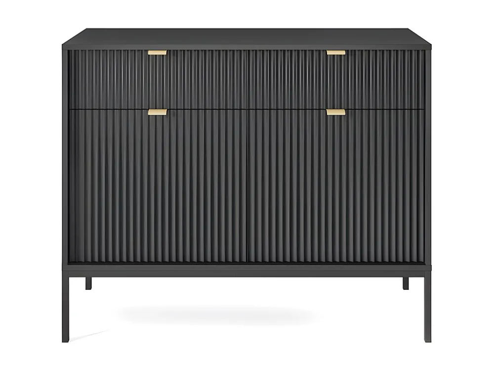 Dressoir met 2 deuren en 2 laden - Zwart - LIOUBA - Koop nu eenvoudig en goedkoop online PASCAL MORABITO