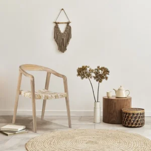 Set van 2 stoelen met armleuningen van teakhout - Licht naturel - JUNARIA