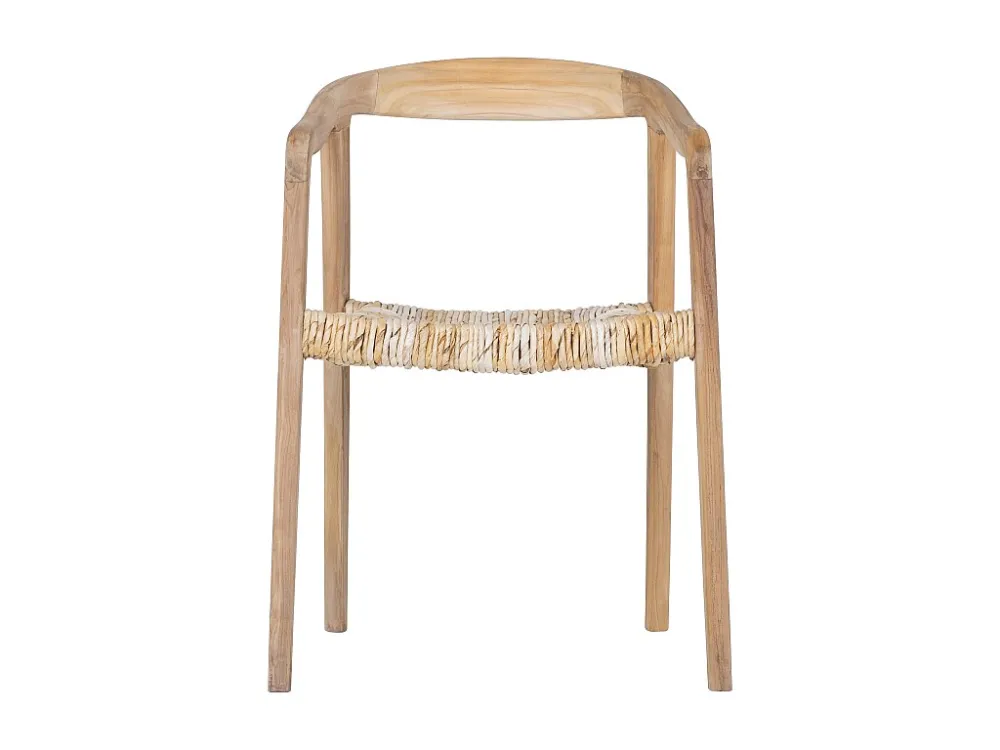 Set van 2 stoelen met armleuningen van teakhout - Licht naturel - JUNARIA