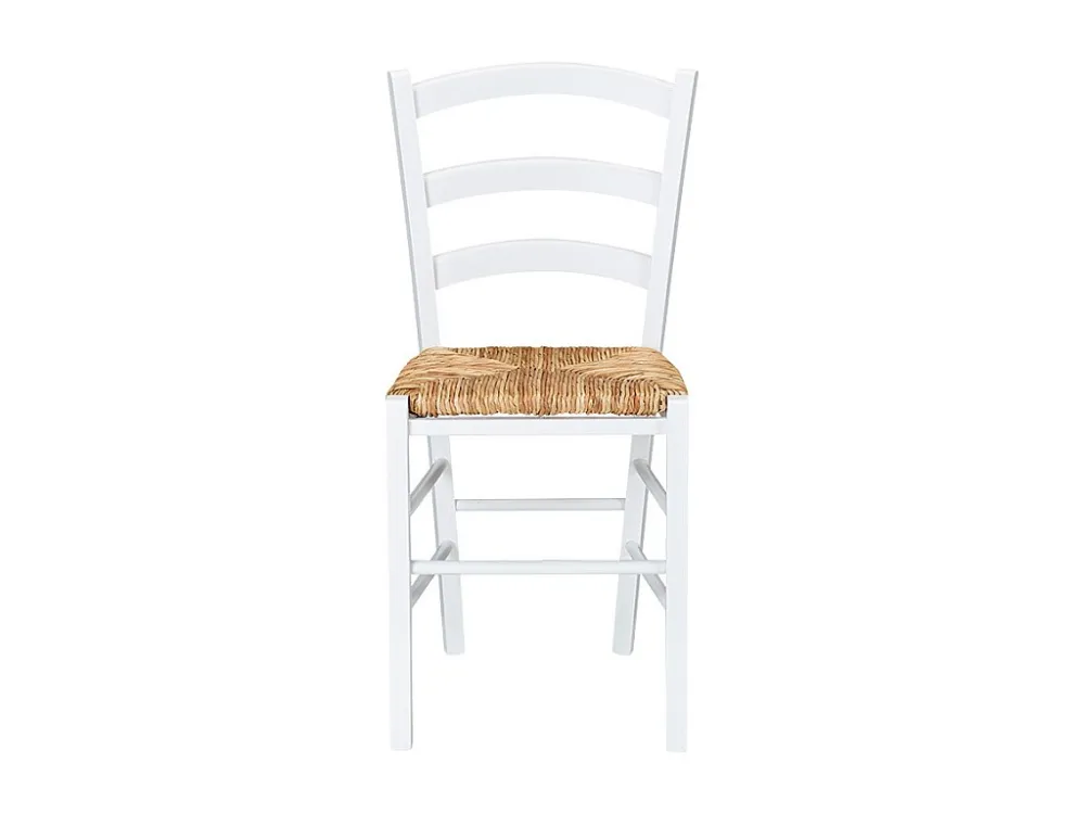 Set van 2 stoelen PAYSANNE - massief beuken wit , rijststro