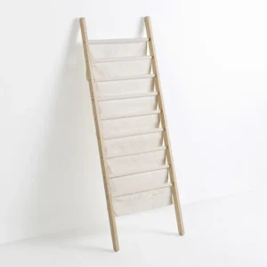 Tijdschriftenrek Xoel van stof en hout met 8 vakken VS Venta-stock