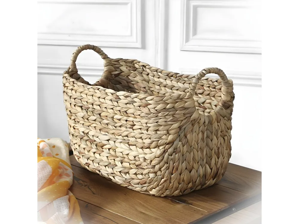 Waterhyacint mand met handvaten - Hoogte 26 cm Calicosy