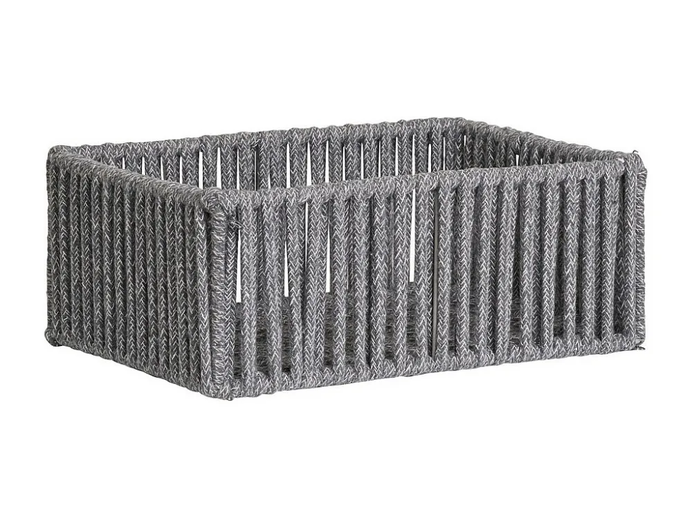 Set van 3 Opbergmanden Arese, Grijs, 26x36x14 cm, EPIKASA
