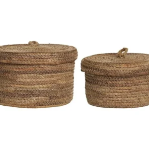 Set van 2 Opbergmanden Desio, Bruin, 24x24x16 cm, EPIKASA