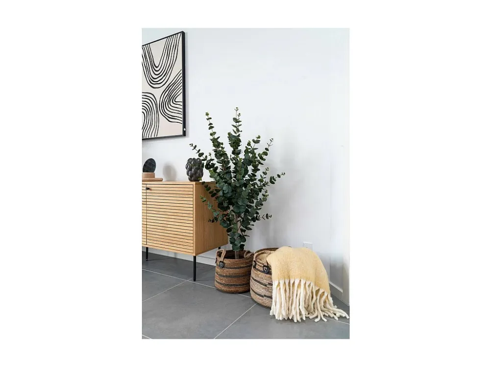 Set van 2 Opbergmanden Gras, Bruin, 39x39x28,5 cm, EPIKASA