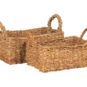 Set van 2 Opbergmanden Morella, Bruin, 23x32x13 cm, EPIKASA