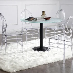 Set van 2 stoelen van vol polycarbonaat - Kristalkleurig - AMALINE