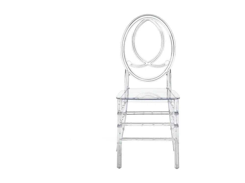 Set van 2 stoelen van vol polycarbonaat - Kristalkleurig - AMALINE