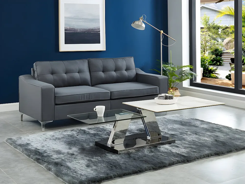 Salontafel met draaibladen OXANA - Gehard glas - Koop nu Maison Céphy
