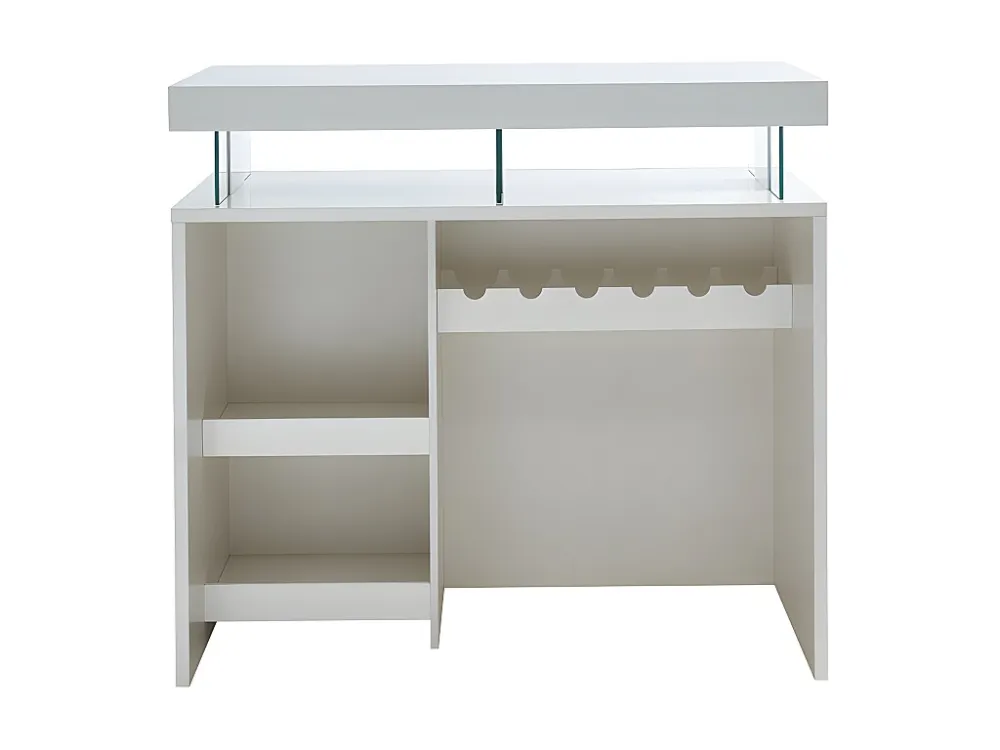 Barmeubel FABIO - Mdf witgelakt - met ledverlichting