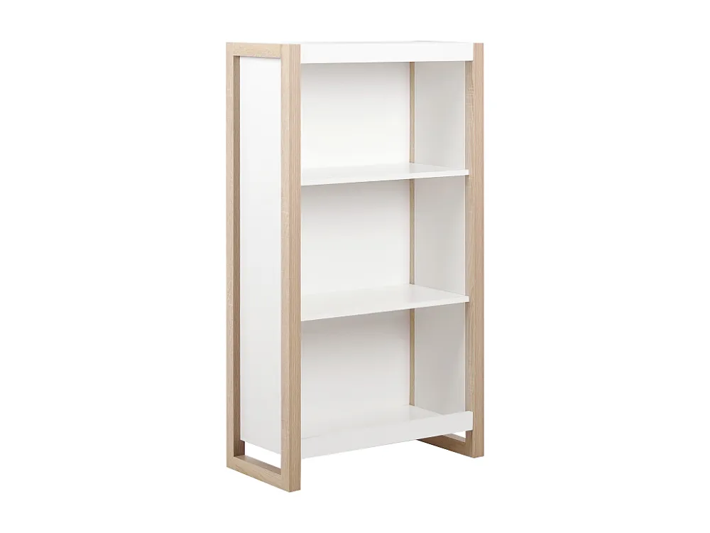 Boekenkast lichthout/wit JOHNSON BELIANI
