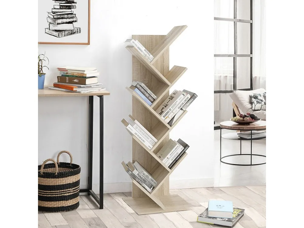 Bibliotheek met Geometrische Boekenplanken - Büchen Calicosy