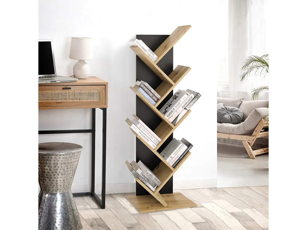 Bibliotheek met Geometrische Boekenplanken - Büchen Calicosy