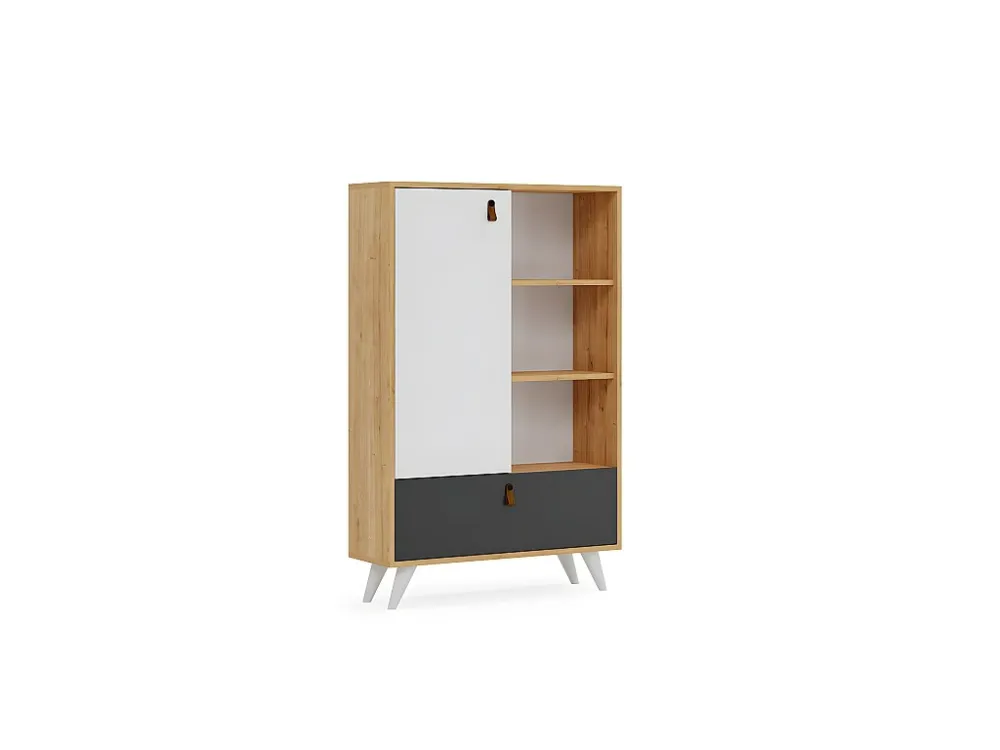 Boekenkast Pera - Eik - 90x30x140 cm - EPIKASA