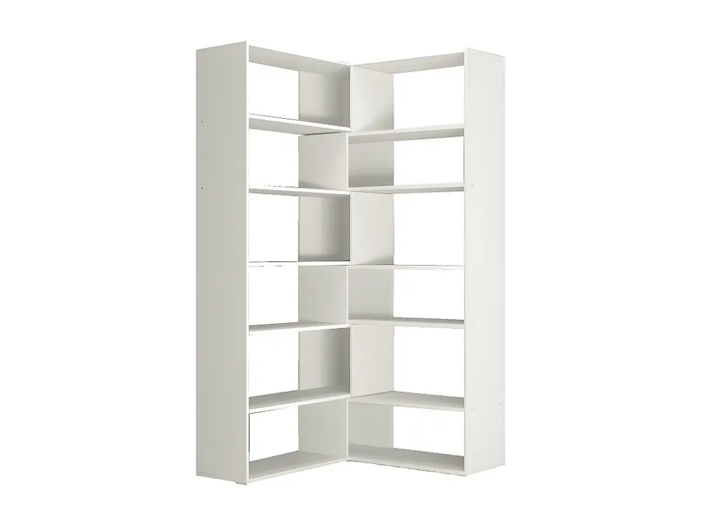 Boekenkast Tweeling - Wit - 158x30x179 cm - EPIKASA