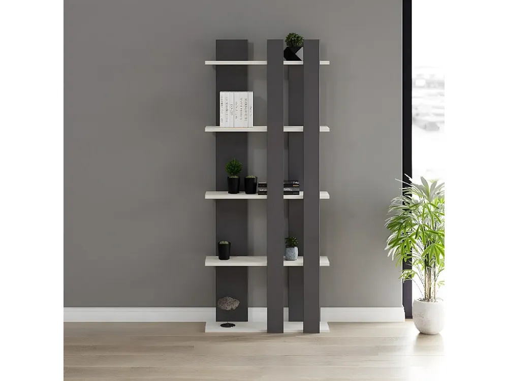 Cristiana Boekenkast, Antrachiet, Wit, 75x20x180 cm, EPIKASA