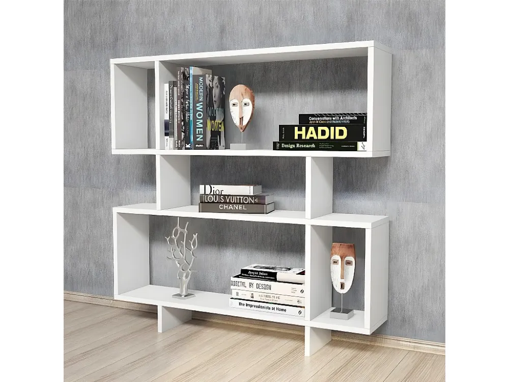 Fabiola Boekenkast, Wit, 100x22x111 cm, EPIKASA