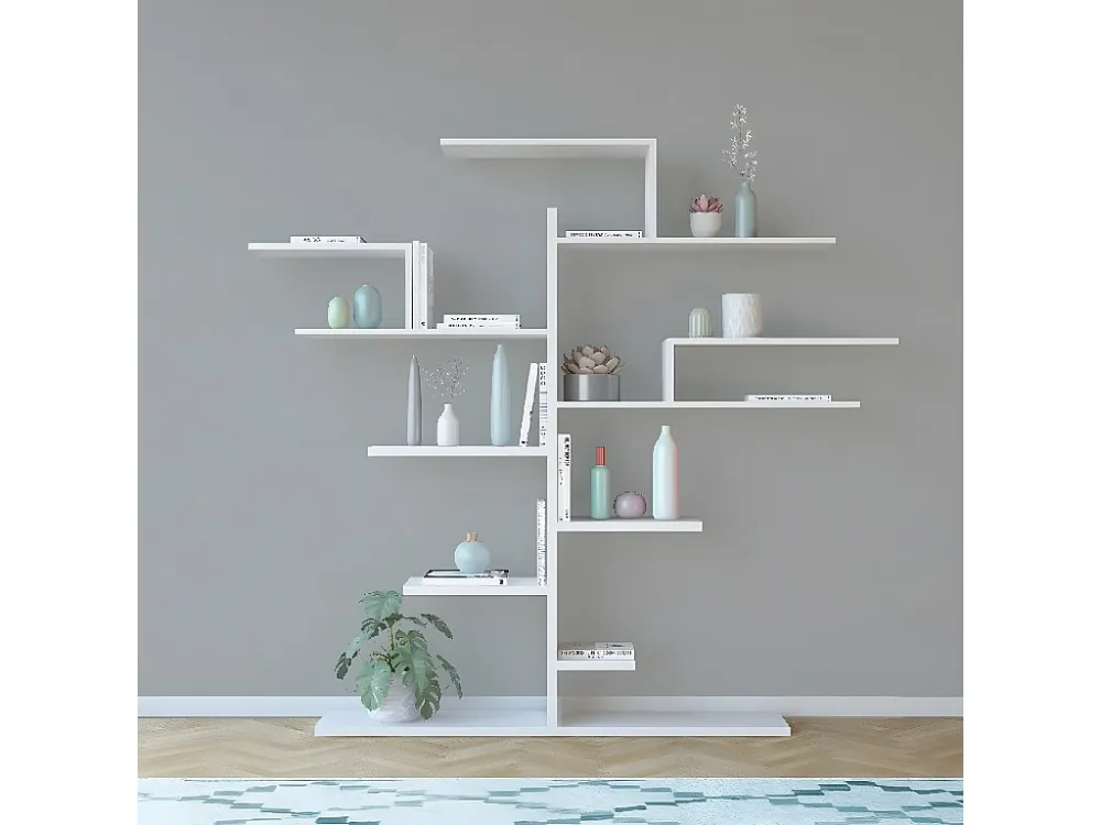 Frida Boekenkast, Wit, 180x25x161 cm, EPIKASA