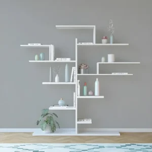 Tree Boekenkast, Wit, 180x25x161 cm, EPIKASA