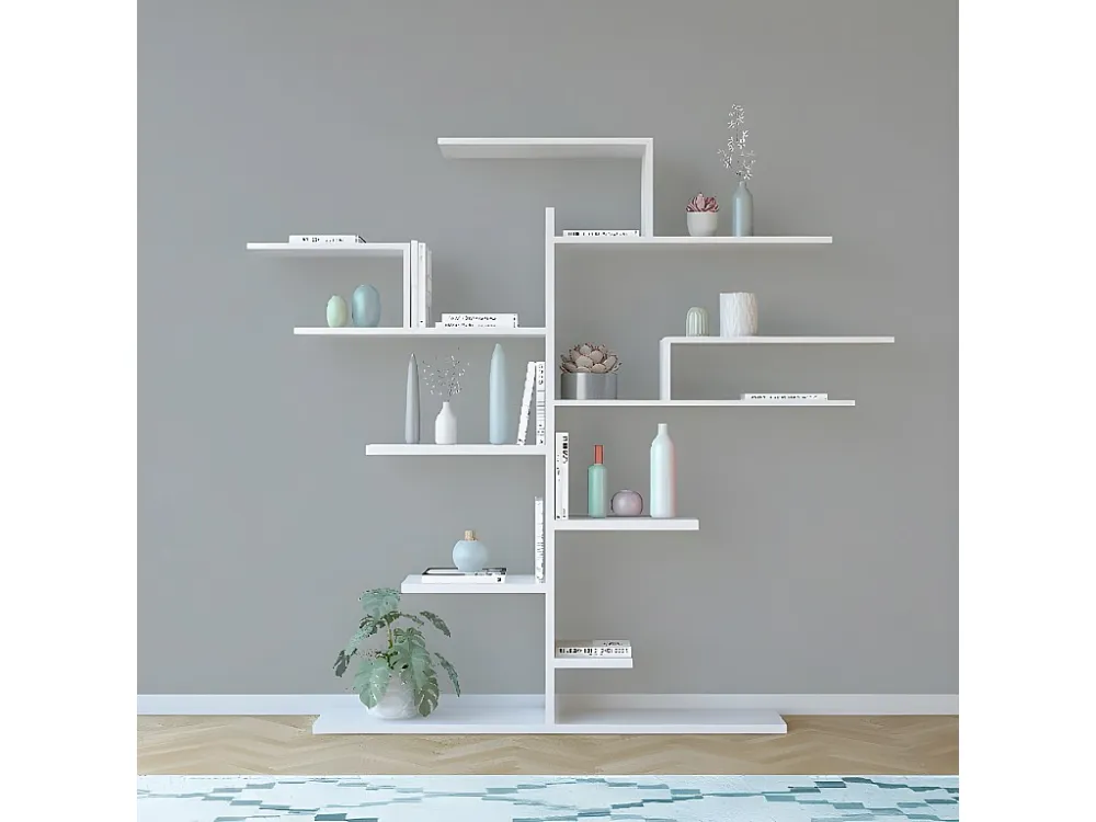 Tree Boekenkast, Wit, 180x25x161 cm, EPIKASA