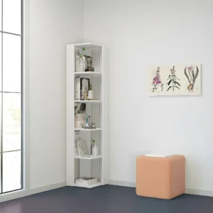 Seth Boekenkast, Wit, 34x34x161 cm, EPIKASA Homemania