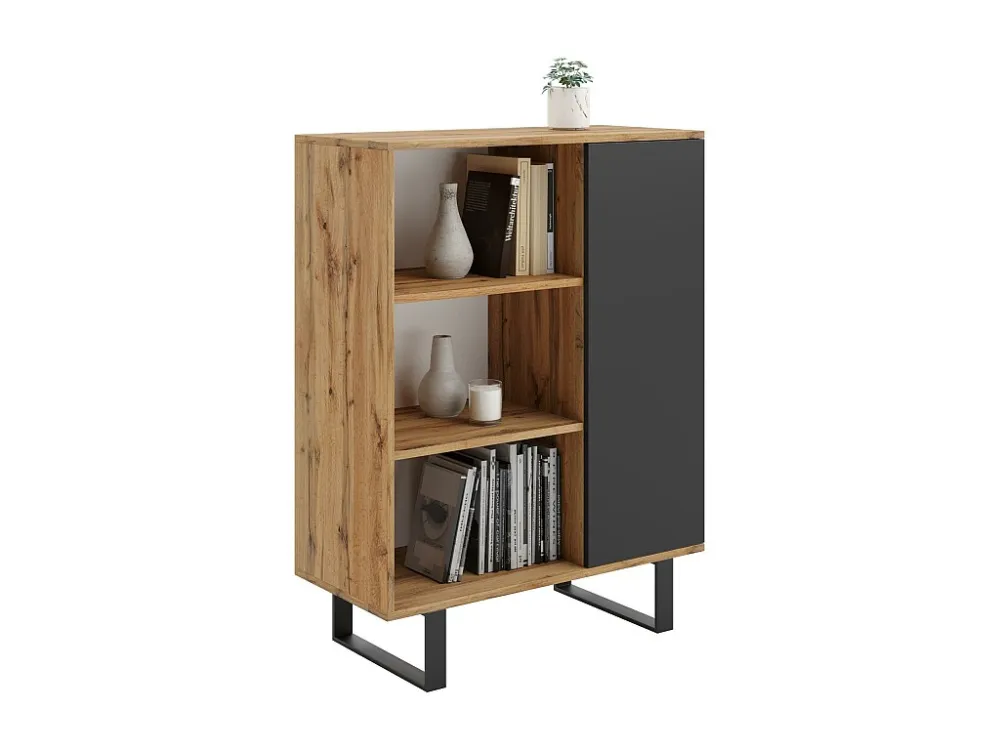 Vitrinekast FONDI SC90 1D 90x40x116 Beige