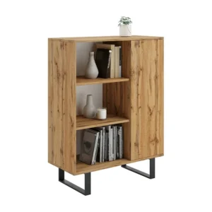 Vitrinekast FONDI SC90 1D 90x40x116 Beige