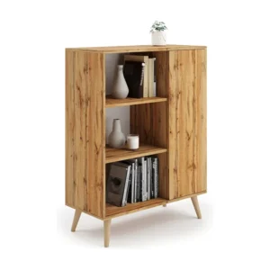 Vitrinekast FONDI SC90 1D 90x40x116 Beige