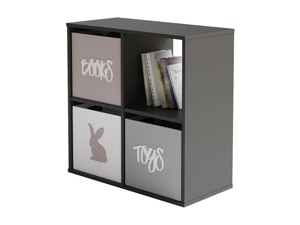 Vitrinekast LONI SC80 80x80x38 Grijs