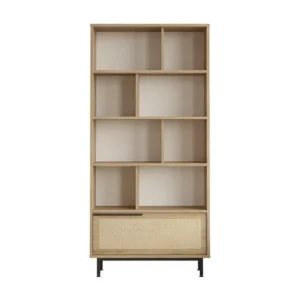Vitrinekast OCEAN SC84 1D 84x30x176 Lichtbeige
