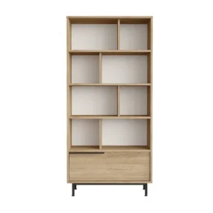 Vitrinekast OCEAN SC84 1D 84x30x176 Natuurlijk