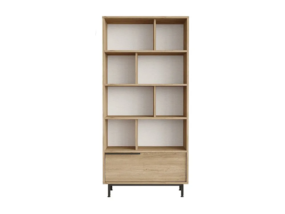 Vitrinekast OCEAN SC84 1D 84x30x176 Natuurlijk