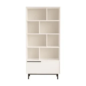 Vitrinekast OCEAN SC84 1D 84x30x176 Wit