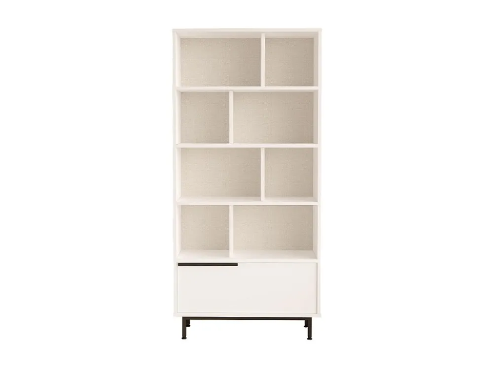 Vitrinekast OCEAN SC84 1D 84x30x176 Wit